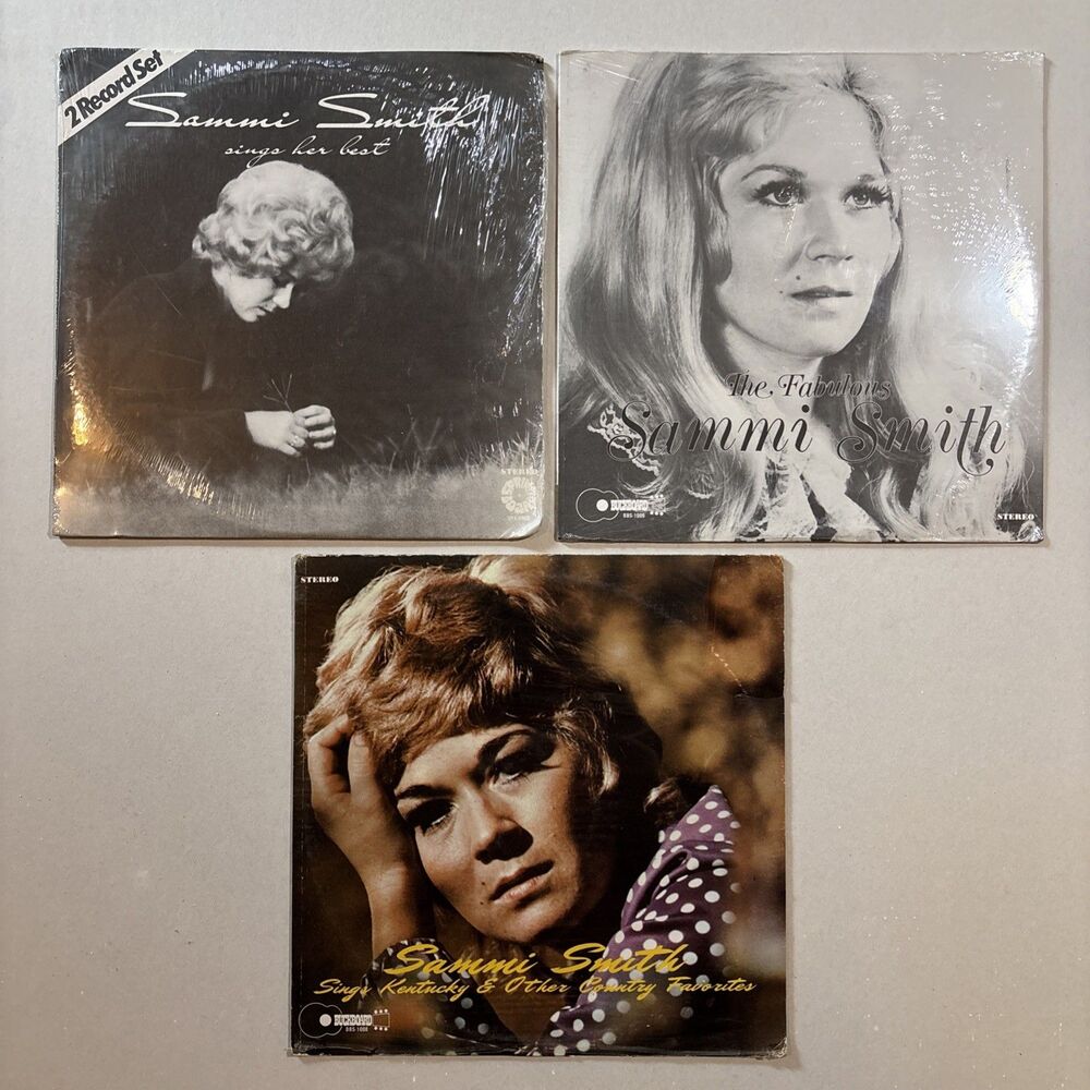 Sammi Smith SEALED Vinyl LP Lot Set of 3 • Kentucky, Best Of, Greatest Hits